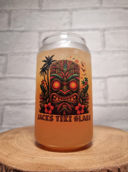 Personalised Tiki Can Shaped Cocktail Glass for Wedding / Birthday Gift