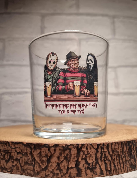 Slash & Sip: Jason, Freddy, and Ghostface Bar Buds Beer Glass