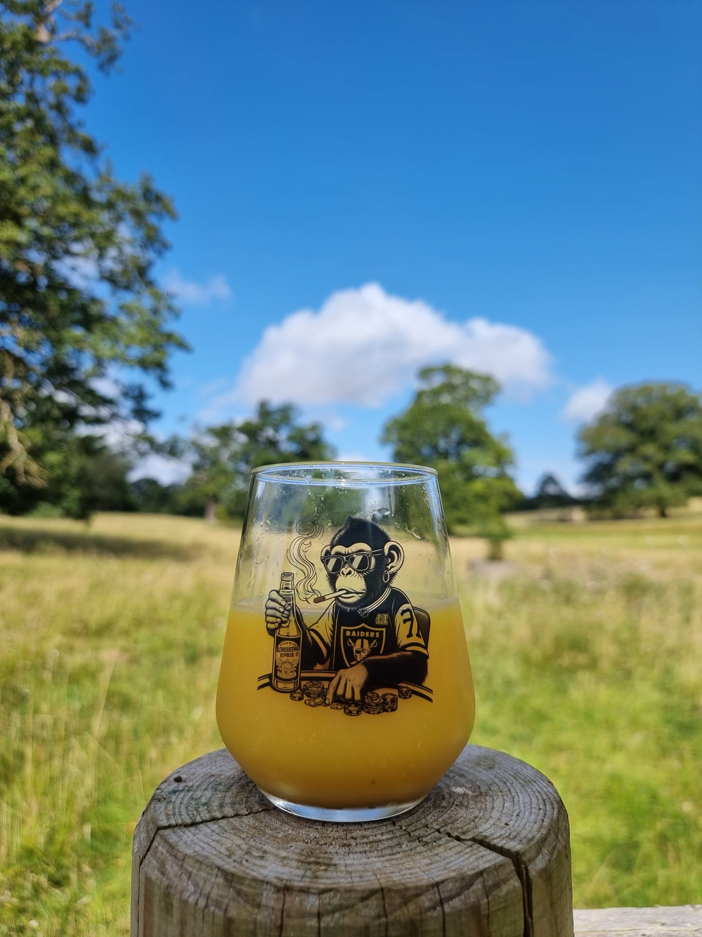 Monkeying Around the Tables: Poker-Playing Primate Brewmaster Allegra Glass - A Winning Gift for Vegas Vibes