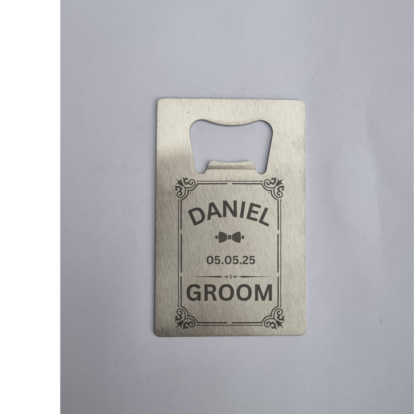 Groomsmen Gifts, Personalised Bottle Opener, Custom Bar Blade, Bespoke , Unique Wedding Favors, Best Man Gift, Father of The Bride Gift, Barware