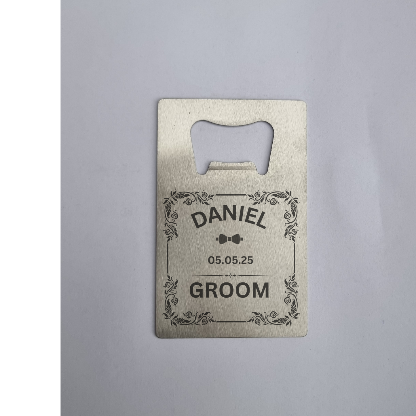 Groomsmen Gifts, Personalised Bottle Opener, Custom Bar Blade, Bespoke , Unique Wedding Favors, Best Man Gift, Father of The Bride Gift, Barware