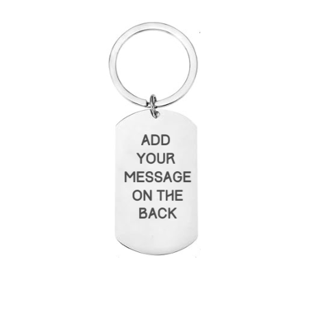 Personalised Engraved First Home Keyring – Custom Housewarming Gift with Name & Date