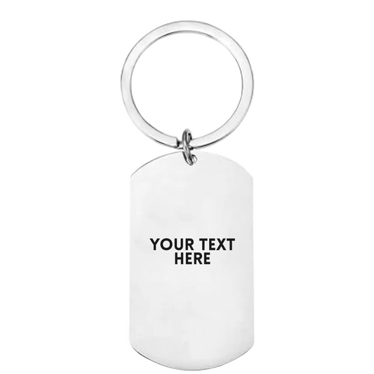 back of engraved keyring