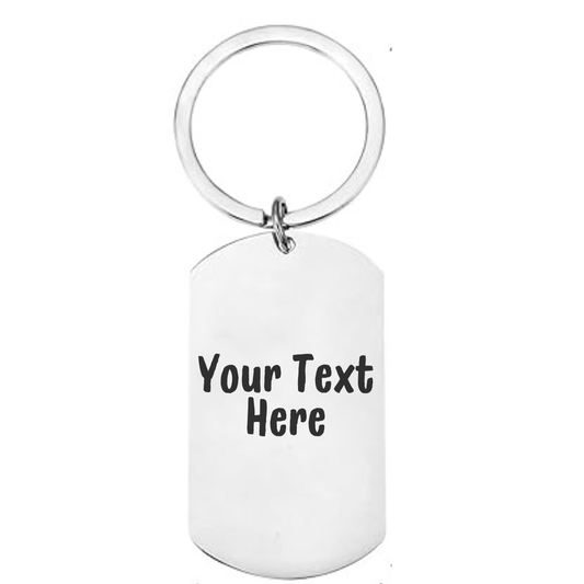 Personalised Stainless Steel Darts Keyring | Custom Engraved Gift for Darts Players & Fans FirstGlassDesigns