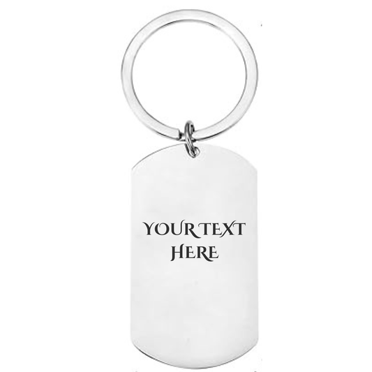 Personalised Mother’s Day Keyring – Engraved Stainless Steel Gift for Mum Birthday FirstGlassDesigns