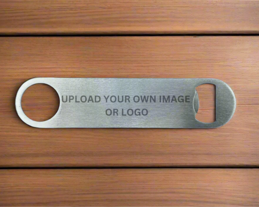 Personalised Bar Blade Opener – Custom Gift with Your Image | Unique Bar Accessory