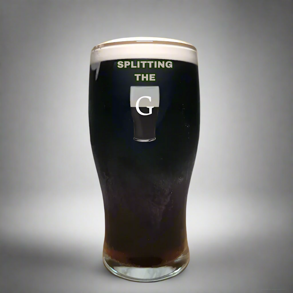 Split the g Guinness glass
