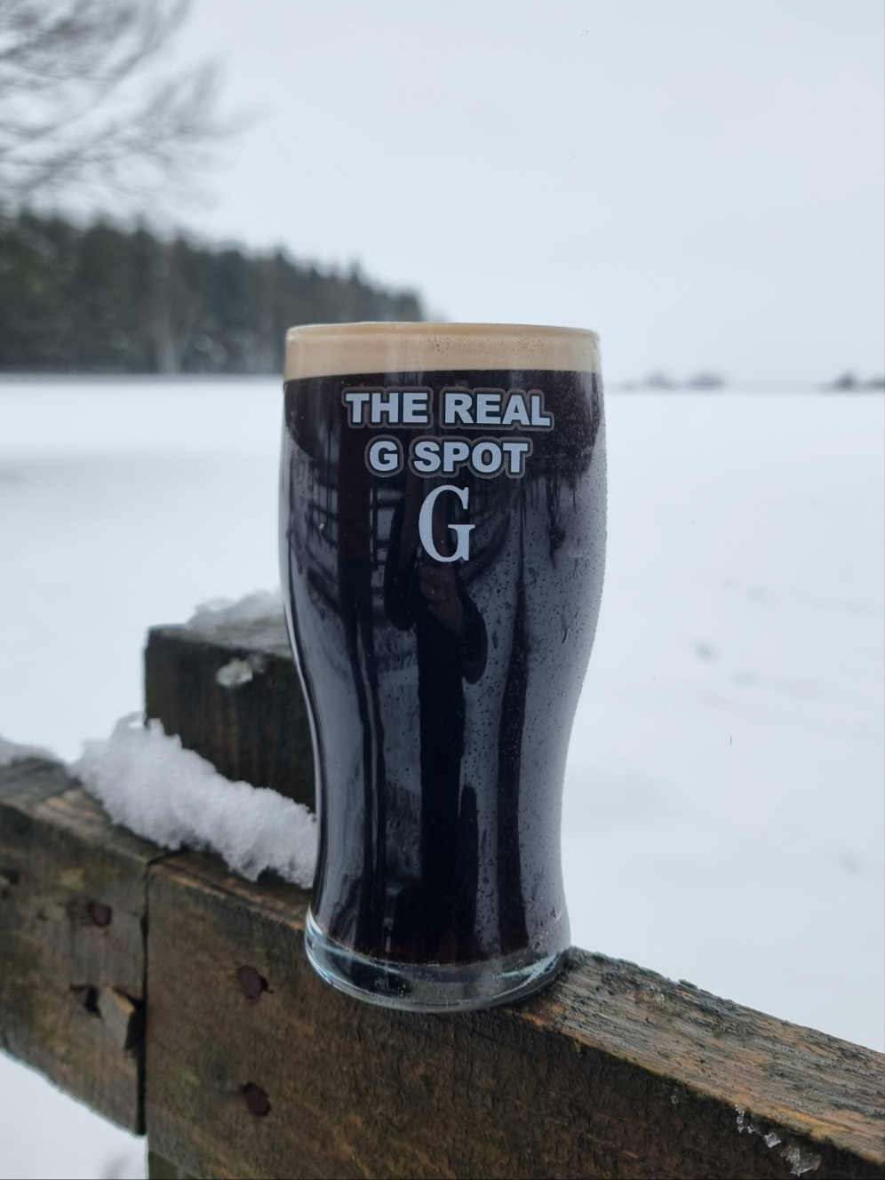 The Real G Spot Personalised Funny Guinness Glass - Split the G