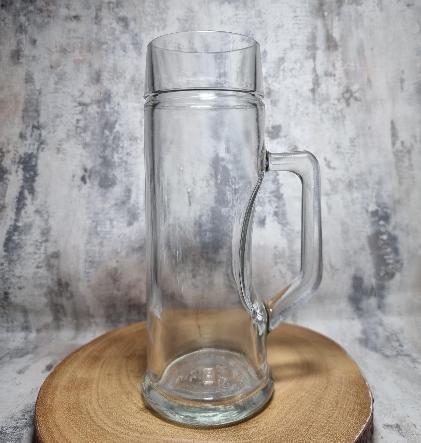 Personalised Oktoberfest beer stein glass with custom printed design – 500ml dimpled glass mug"