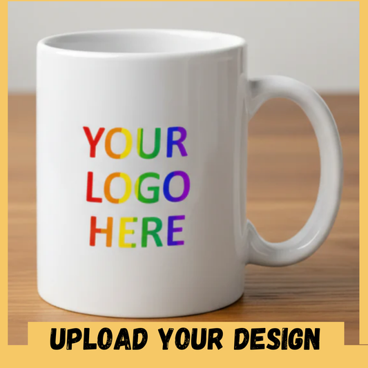 Personalised Mug | Upload Your Own Design Custom Logo Mug Gift FirstGlassDesigns