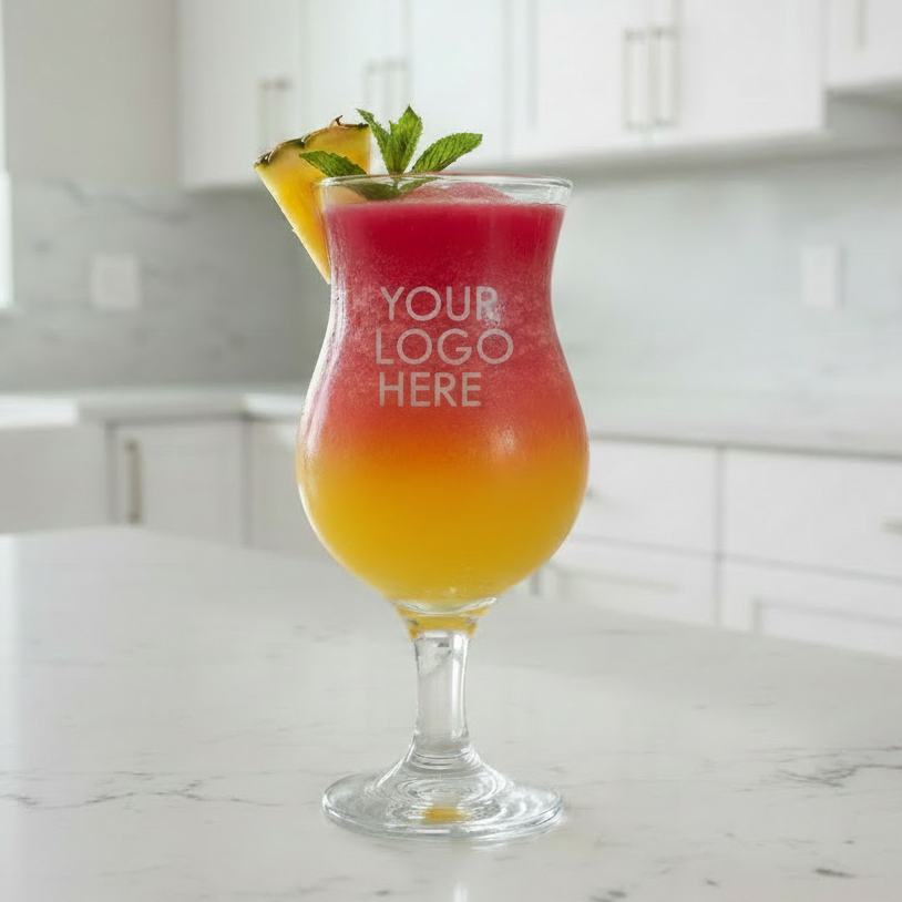 Personalised Pina Colada Glass