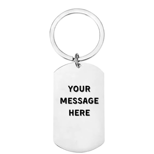 Personalised Rugby Keyring – “World’s Biggest Rugby Fan” Stainless Steel Keychain with Rugby Pitch Design – Custom Engraved Gift for Him or Her FirstGlassDesigns