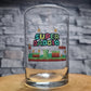 Super Daddio: Mario-Inspired Beer Glass - Power Up Your Dad's Drinks!
