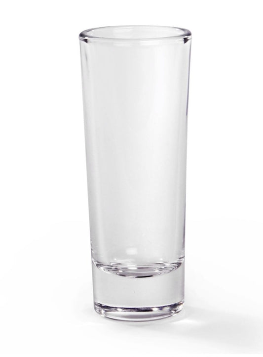 2 x Personalised 60ml Tall Shot Glasses - Custom Printed / Engraved Shot Glasses