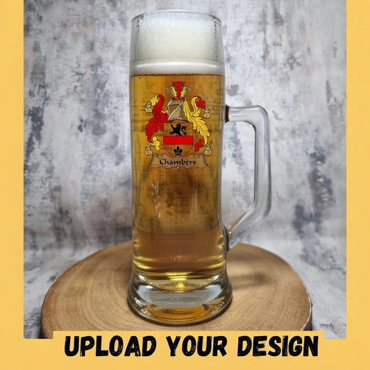 Personalised Oktoberfest Beer Stein | Upload Your Own Design 500ml FirstGlassDesigns