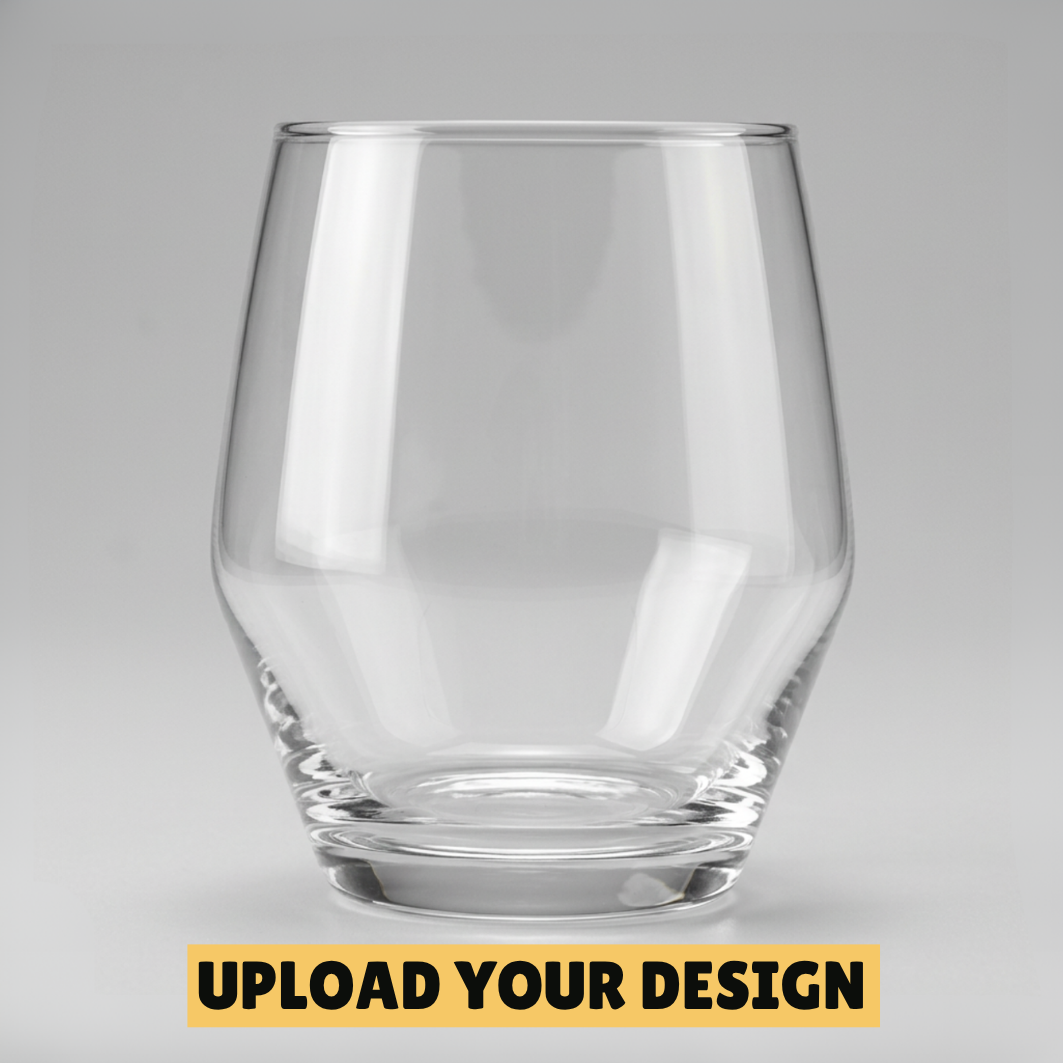 Personalised 370ml Ella Whisky Glass | Upload Your Own Design First Glass Designs