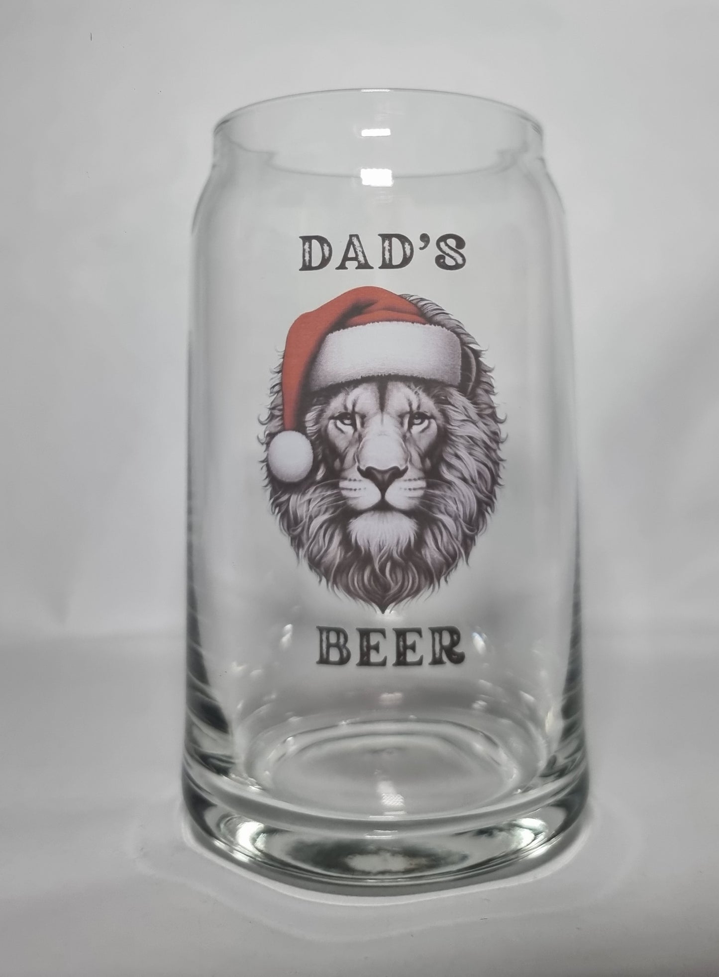 Personalised Festive Christmas Animal Pint Beer Glass