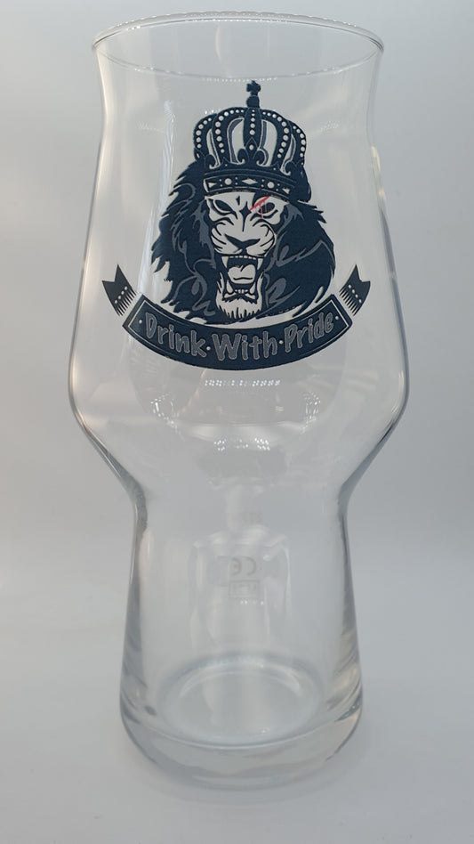 Lion "Drink with Pride" Craftmaster Glass