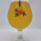 Dagger and Rose Traditional Tattoo Inspired Beer Glassware - Gift Idea for Beer Drinkers