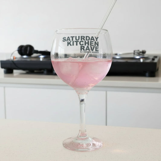 Graham Meeres - Saturday Kitchen Rave 'SKR' Beer / Gin Glass FirstGlassDesigns