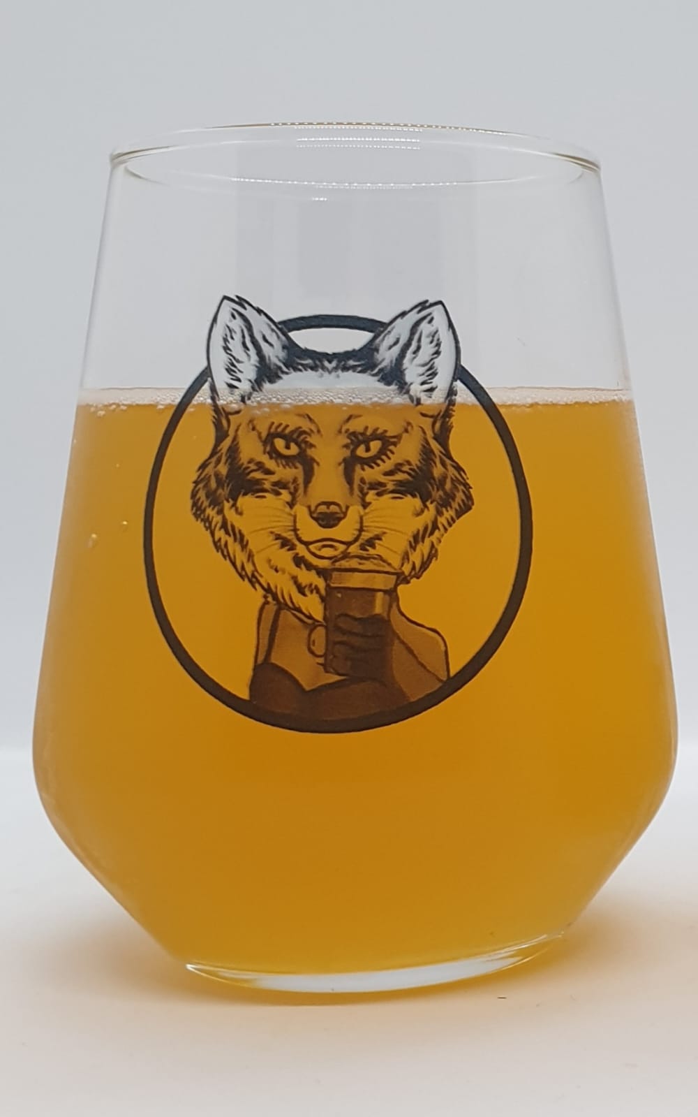 Fox & Badger / His & Hers Beer Tumbler Glass - Perfect Gift Idea for Boyfriend / Girlfriend / Husband / Wife