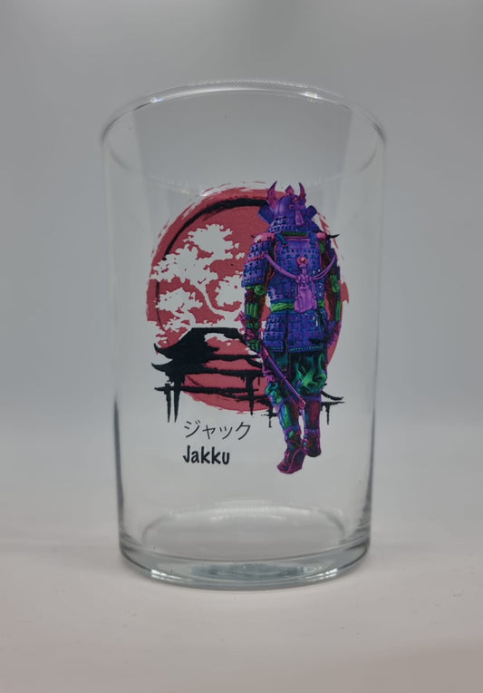 Japanese Samurai Shogun Warrior Tubo Glass with Custom name