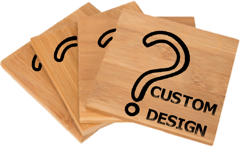 Custom | Personalised Bamboo Drinks Coaster for Bedroom / Living Room / Bar