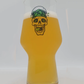 Hop-Fueled Elegance: Tubo Allegra Teku Beer Glass with Skull and Hops Design