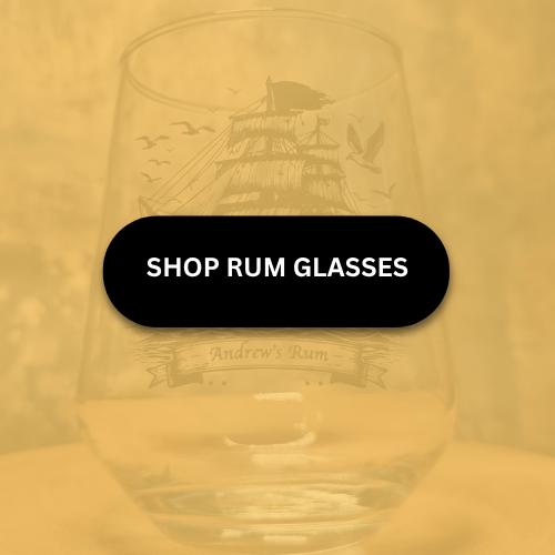 Personalised Rum Glass, Upload your own image, Rum Birthday Lover 18th 21st 30th 40th 50th 60th 70th birthday gift