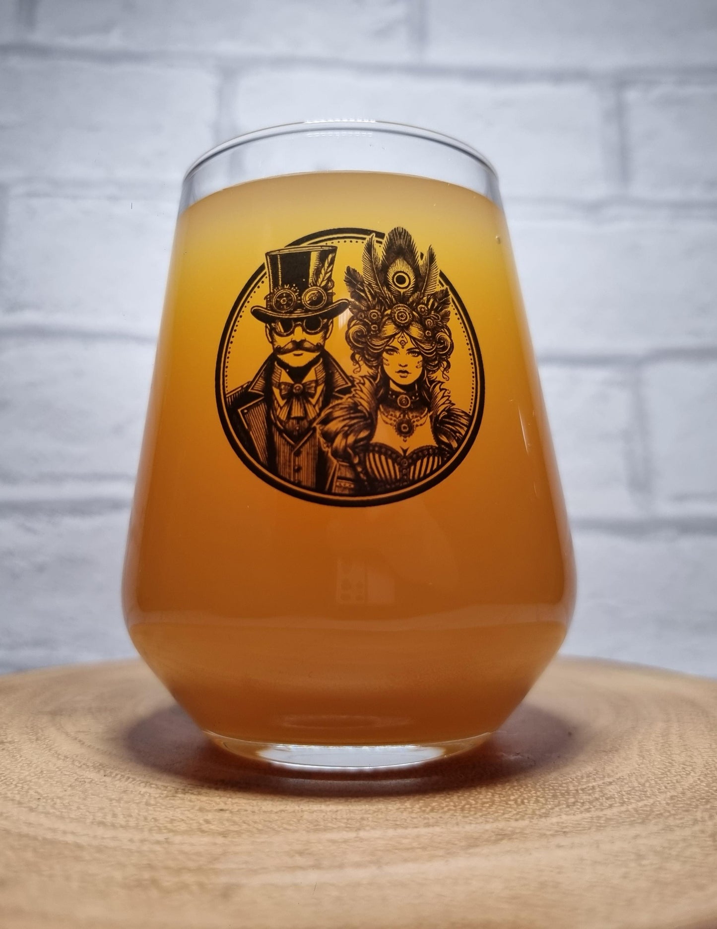 SteamPunk Couple Goals - Perfect Gift Idea for a SteamPunk Beer Glassware