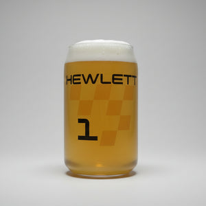 Personalised Racing Beer Glass - Custom Printed Glassware