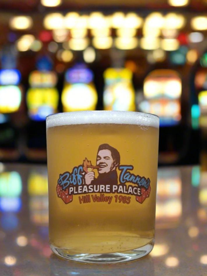 Back to the Future Biff Tannen’s Pleasure Palace Beer Glass – A Unique Collectible for True Fans