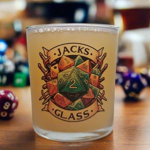 custom d&d beer glass gift idea for fantasy nerd
