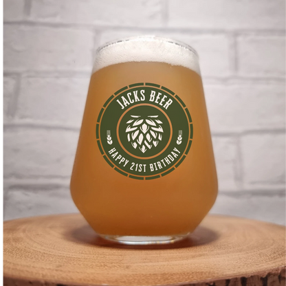 Personalised Beer Glass – The Perfect Birthday Gift for Beer Lovers