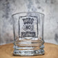 Custom Whiskey Glassware, Personalised Bourbon Glass, 18th 21st 30th 40th 50th 60th Birthday, Boy, Men, Gift, Husband, Add Your Name, Engraved Coaster