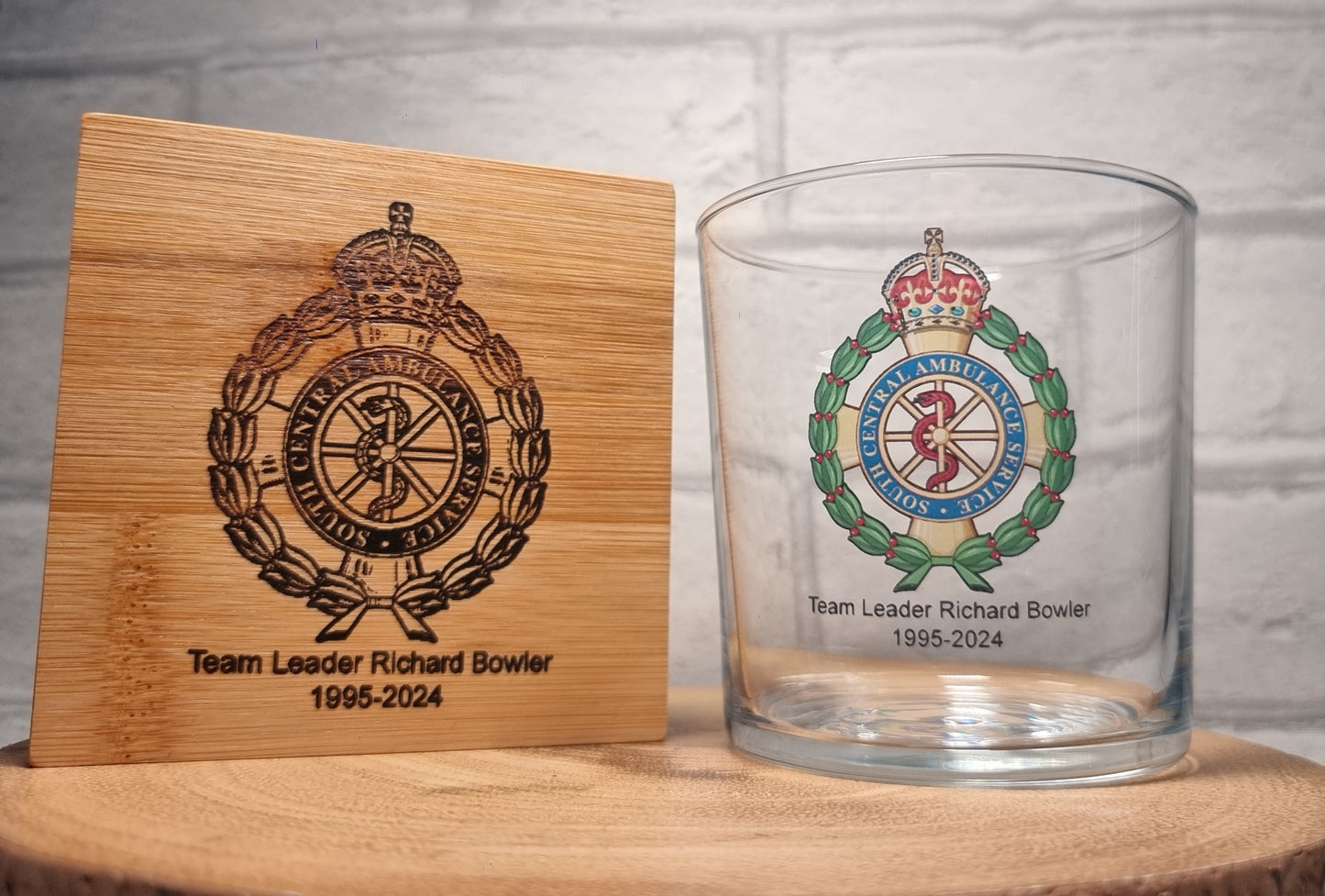 Personalised NHS Paramedic Ambulance Nurse Doctor Retirement / New Job Gift Set: Custom Glassware Set for a Thoughtful and Meaningful Tribute 🚑