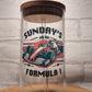 Formula 1 Pint Beer Glass, Sundays Are For Formula One, Option To Personalise, Can Glass, F1, Racing, Gift Idea for Him, Her, Dad, Boyfriend