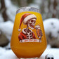 Personalised Skull Santa Beer Glass – Custom Christmas Gift for Beer Lovers