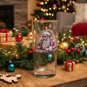 Personalised Hipster Santa Beer Glass - Father Christmas Festive Beer Tankard Glass - Gift Idea for Dad, Brother, Boyfriend FirstGlassDesigns