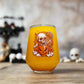 Halloween Skull Glass – Custom Printed "Skull Breaking from a Pumpkin Can" Design