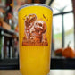 Hoppy Halloween Skull Glass – Custom Printed "Skull Breaking from a Can" Design