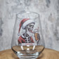 Personalised Skull Santa Beer Glass – Custom Christmas Gift for Beer Lovers