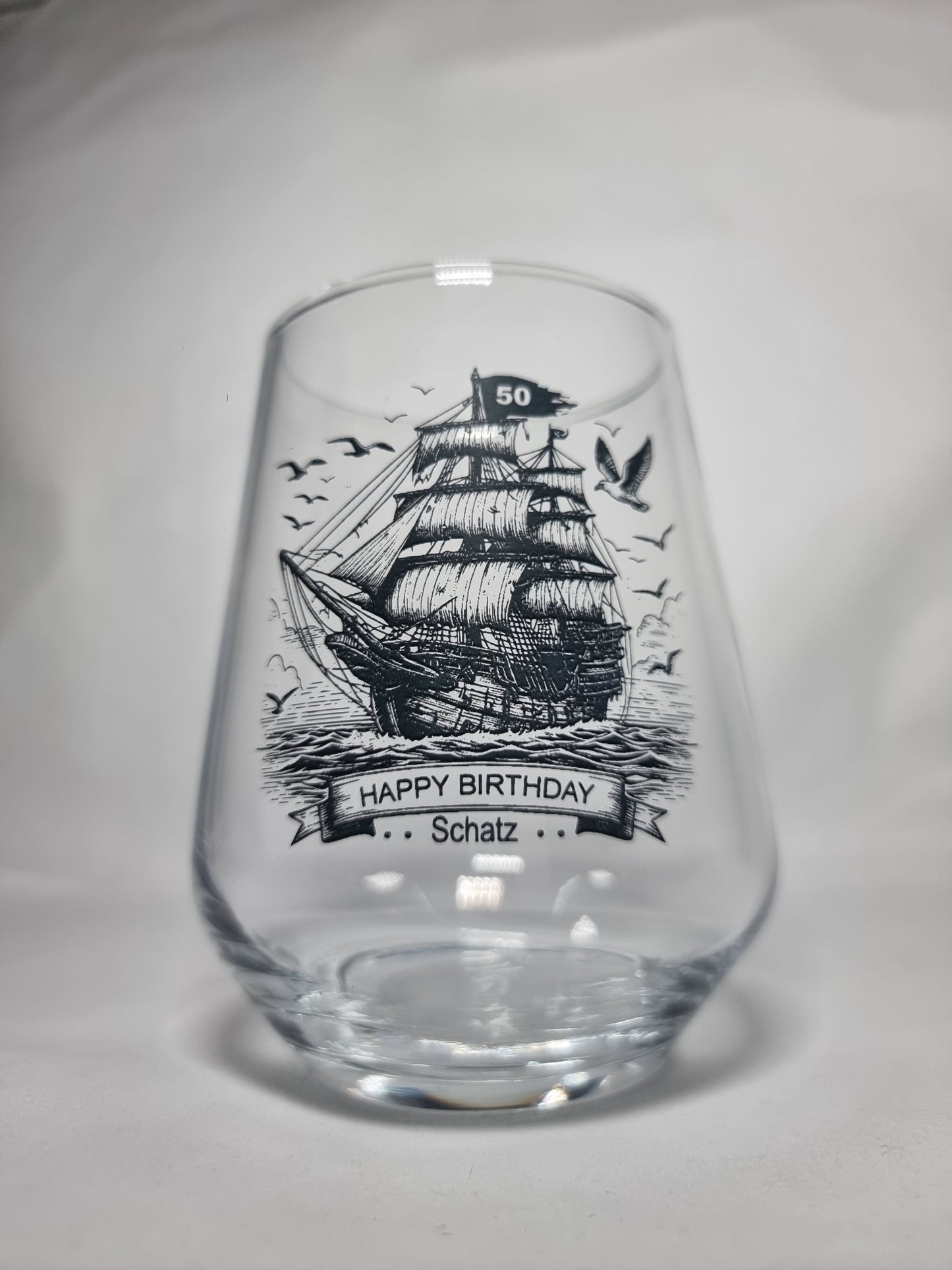 Rum Glassware, Personalised Rum Glass, 18th 21st 30th 40th 50th 60th Birthday, Boy, Men, Gift, Husband, Add Your Name, Engraved Coaster