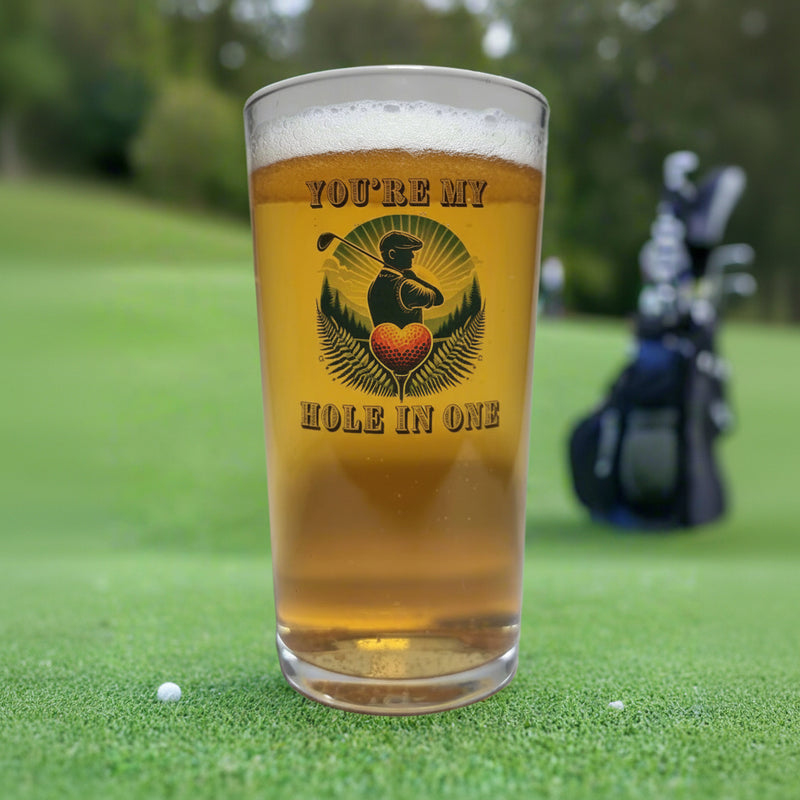 golf beer glass
