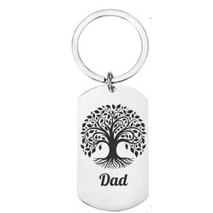 Personalised Engraved Tree of Life Keyring – A Meaningful Gift for Mum First Glass Designs