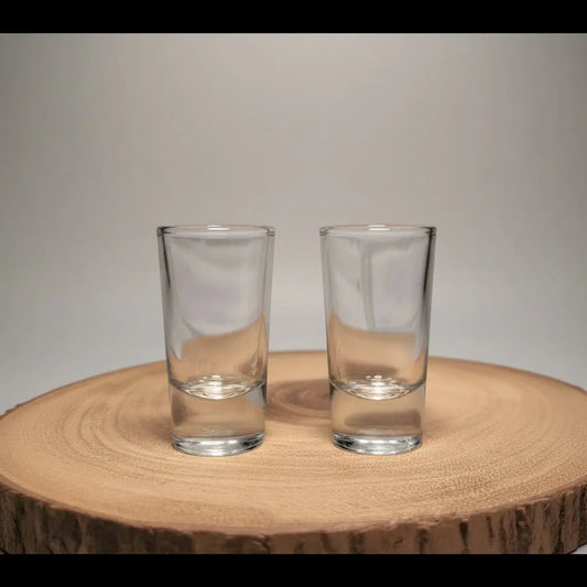 2x Personalised 30ml Shot Glasses Collection – Custom Printed & Engraved Shot Glasses