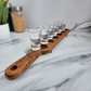 Personalised Shot Glass Paddle Set Birthday Gift 18th 21st 30th 40th 50th 60th 70th