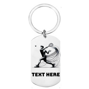 Personalised Tennis Player Gift – Male or Female Design | Custom Name & Text | Unique Sports Gift