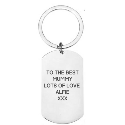 Personalised Engraved Tree of Life Keyring – A Meaningful Gift for Mum