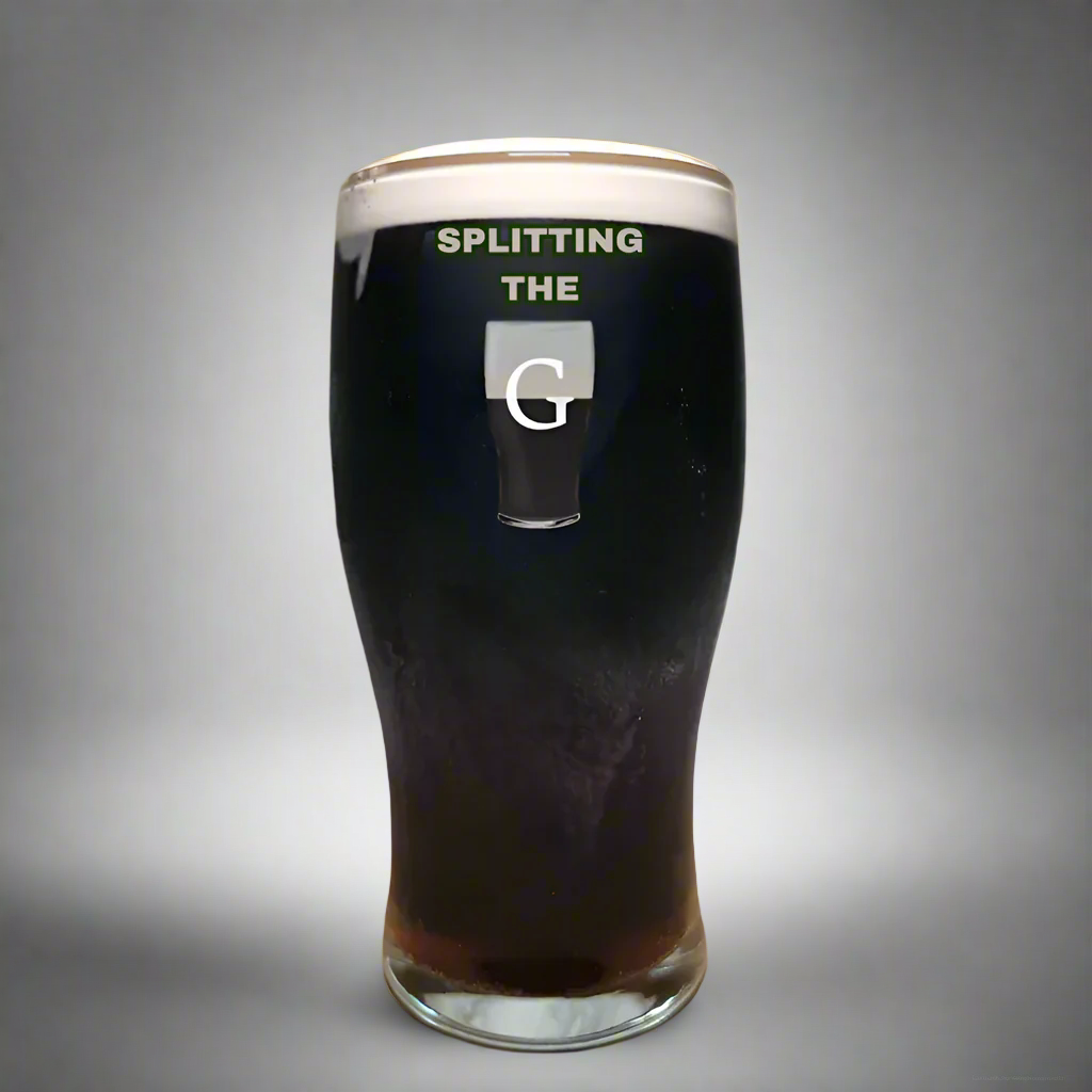 Splitting the G Guinness Glass - Split the G - Gift For Guinness Lover, Birthday Gift For Him, Her